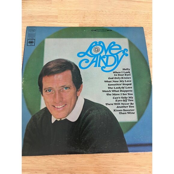 Andy Williams "Love Andy" Vinyl Record CS 9566 Vintage Album - Picture 1 of 4